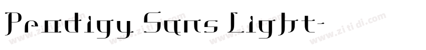 Prodigy Sans Light字体转换
